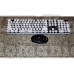 Tastatura si Mouse Wireless,Butoane Albe,Fara fir,negru,43,5cm